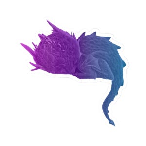 Bisexual Pride Flag Baby Dragon Sticker, LGBTQ Pride Kiss-Cut Stickers, Pride Month Decals, LGBT Pride Stickers, LGBTQ Gifts