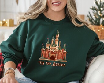 Gingerbread Disneyland Castle PNG, 'Tis the Season Christmas Clipart (Digital Download)
