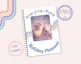 Planificador de vacaciones e itinerario de viaje a Disneyland París (descarga digital)