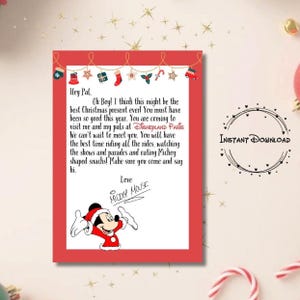 Disneyland Paris Trip Letter, Magical Christmas Reveal, Digital Download, Holiday Surprise Announcement, Christmas Surprise, Vacation