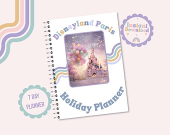 Planificador de vacaciones para Disneyland París, itinerario de viaje (descarga digital)