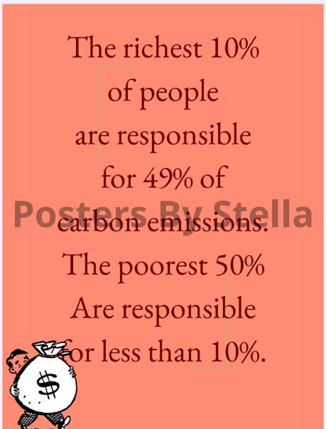 Climate Change Awareness Poster Carbon Emmissions - Etsy