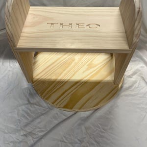 Custom Handmade Children&#39;s Stool - Wood Kids Furniture &quot;no paint&quot;