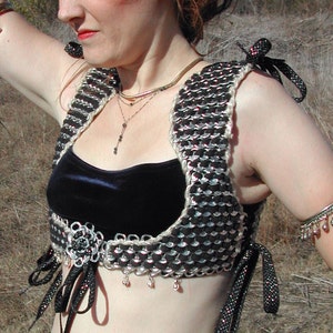 Tabistry Turkish-style Vest PDF Pattern and Instructions using Soda Pop Can Pull Tabs image 4