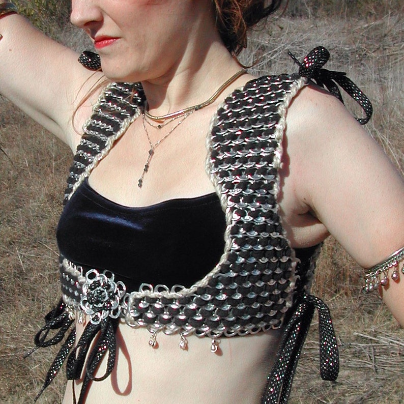 Tabistry Turkish-style Vest PDF Pattern and Instructions using Soda Pop Can Pull Tabs image 4