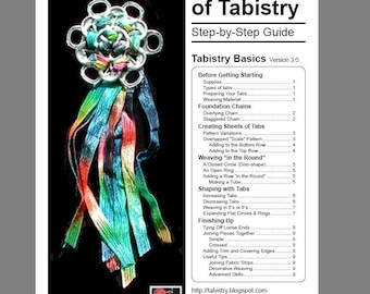 Tabistry Basics Step-by-Step Illustrated PDF Tutorial - Instructions for aluminum soda pop can tab weaving