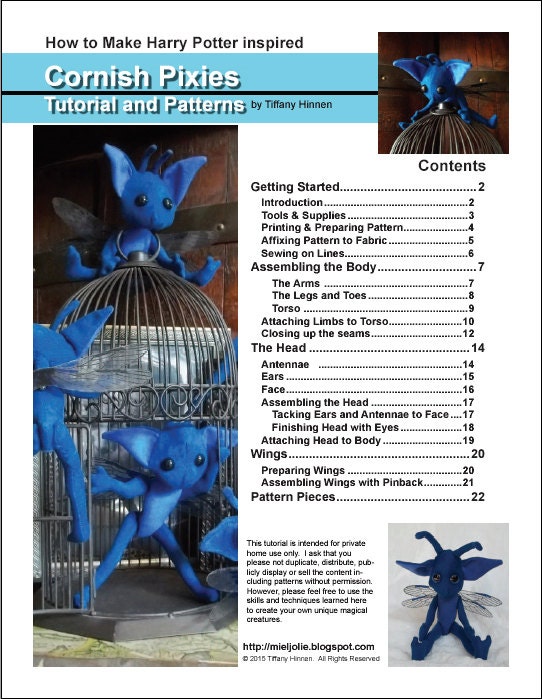 How to Make Cornish Pixies PDF Tutorial Pattern and | Etsy