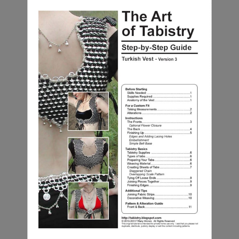 Tabistry Turkish-style Vest PDF Pattern and Instructions using Soda Pop Can Pull Tabs image 2