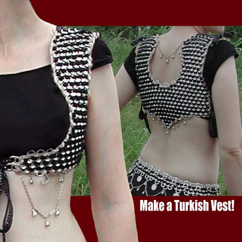 Tabistry Turkish-style Vest PDF Pattern and Instructions using Soda Pop Can Pull Tabs image 1