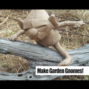 How to Make Garden Gnomes PDF Tutorial Pattern and Instructions for Bean Bag Plush Dolls image 1