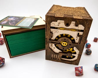 Steampunk Artifact Commander Deck Box: Magic The Gathering (MtG) Storage