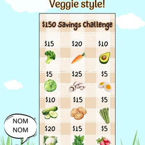 150 Savings Challenge Cash Stuffing Cash Envelope A6 Challenge