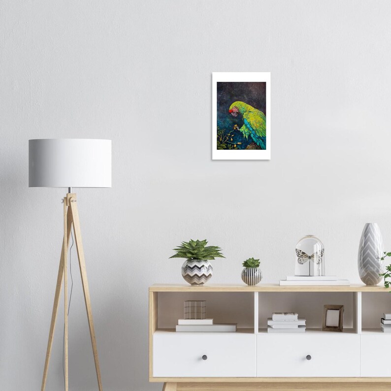 Great Green Macaw art print by Daniel Wesson (macaw wall art), view 2
