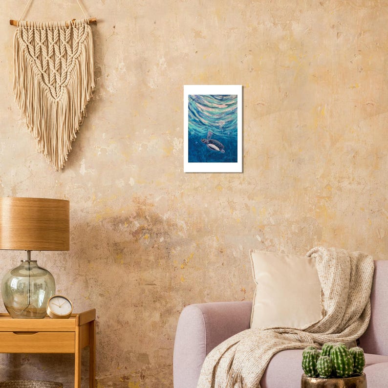 The Turtle's Way art print by Daniel Wesson (baby sea turtle), view 5