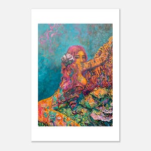 Reef Love art print by Daniel Wesson (coral reef art), view 4