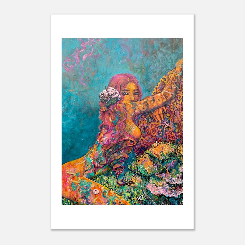 Reef Love art print by Daniel Wesson (coral reef art), view 4