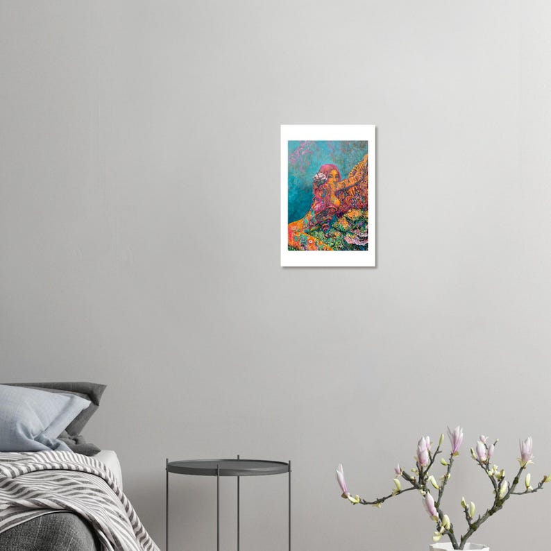 Reef Love art print by Daniel Wesson (coral reef art), view 3
