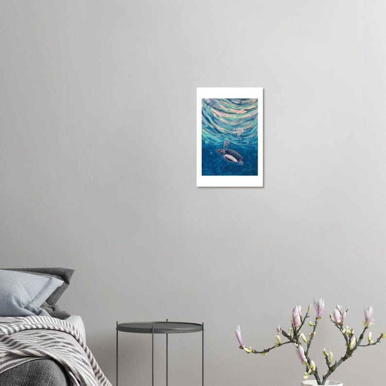 The Turtle's Way art print by Daniel Wesson (baby sea turtle), view 4