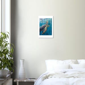 Turtle Gaze art print by Daniel Wesson (sea turtle painting), view 2