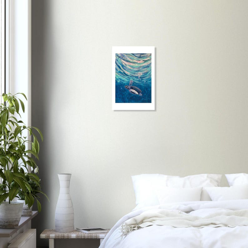The Turtle's Way art print by Daniel Wesson (baby sea turtle), view 2