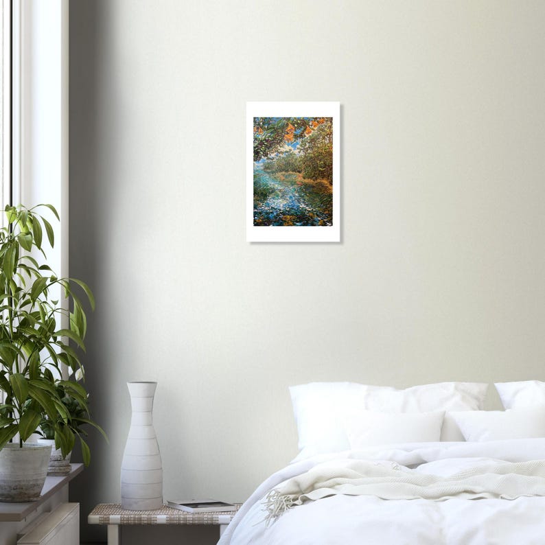 Music of the Flowers art print by Daniel Wesson (river painting), view 2