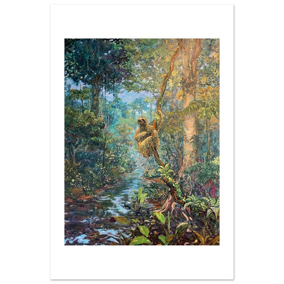 Three-Toed Sloth fine art print by Daniel Wesson