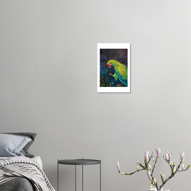 Great Green Macaw art print by Daniel Wesson (macaw wall art), view 5