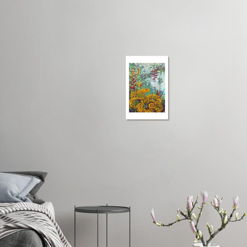 Miel de Oropel art print by Daniel Wesson (eyelash viper), view 3