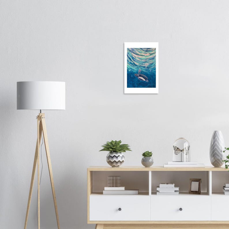 The Turtle's Way art print by Daniel Wesson (baby sea turtle), view 3