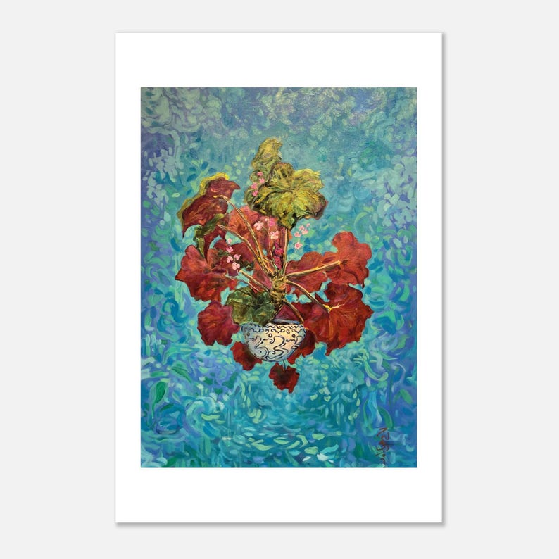 Begonias art print by Daniel Wesson (begonia print), view 8
