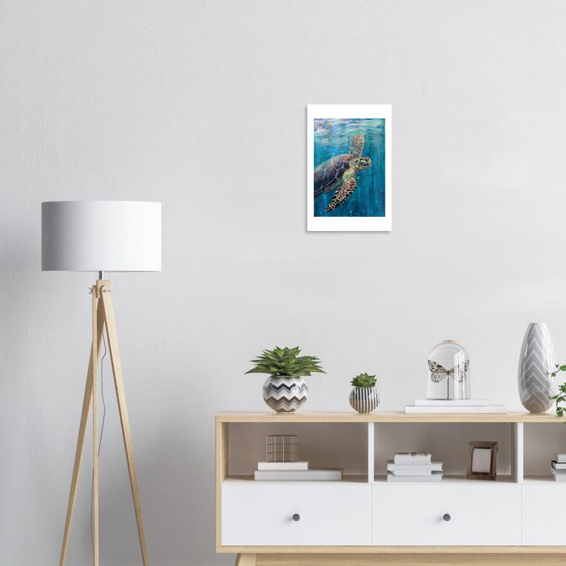 Turtle Gaze art print by Daniel Wesson (sea turtle painting), view 6