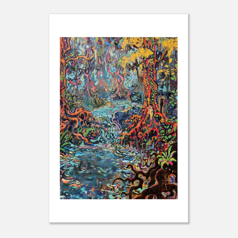 Roots in the River art print by Daniel Wesson (rainforest print), view 3