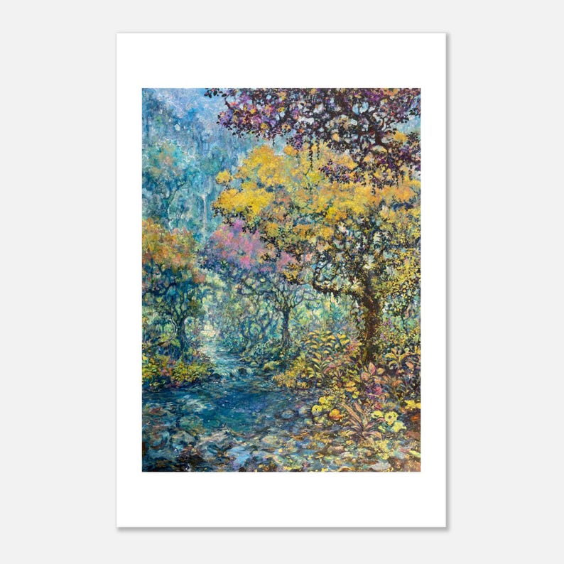 Come to Me, River art print by Daniel Wesson (forest river art), view 2