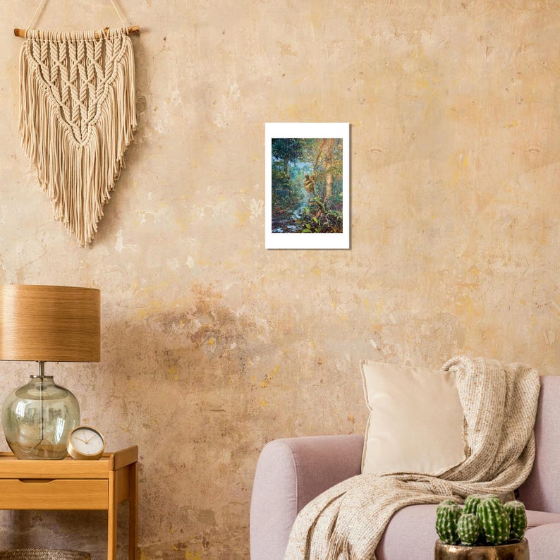 Three-Toed Sloth art print by Daniel Wesson (sloth wall art), view 5