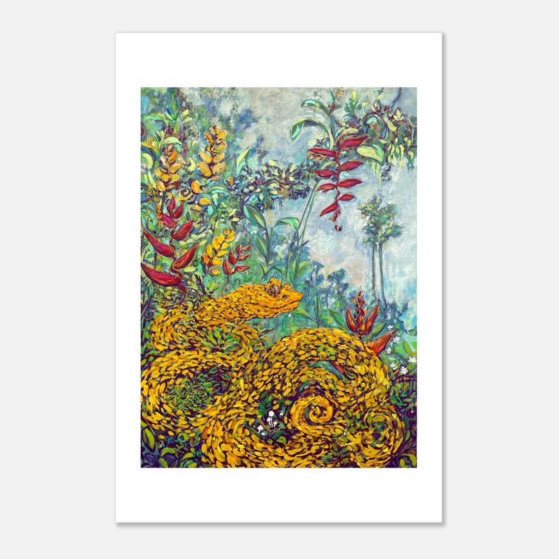 Miel de Oropel art print by Daniel Wesson (eyelash viper), view 5