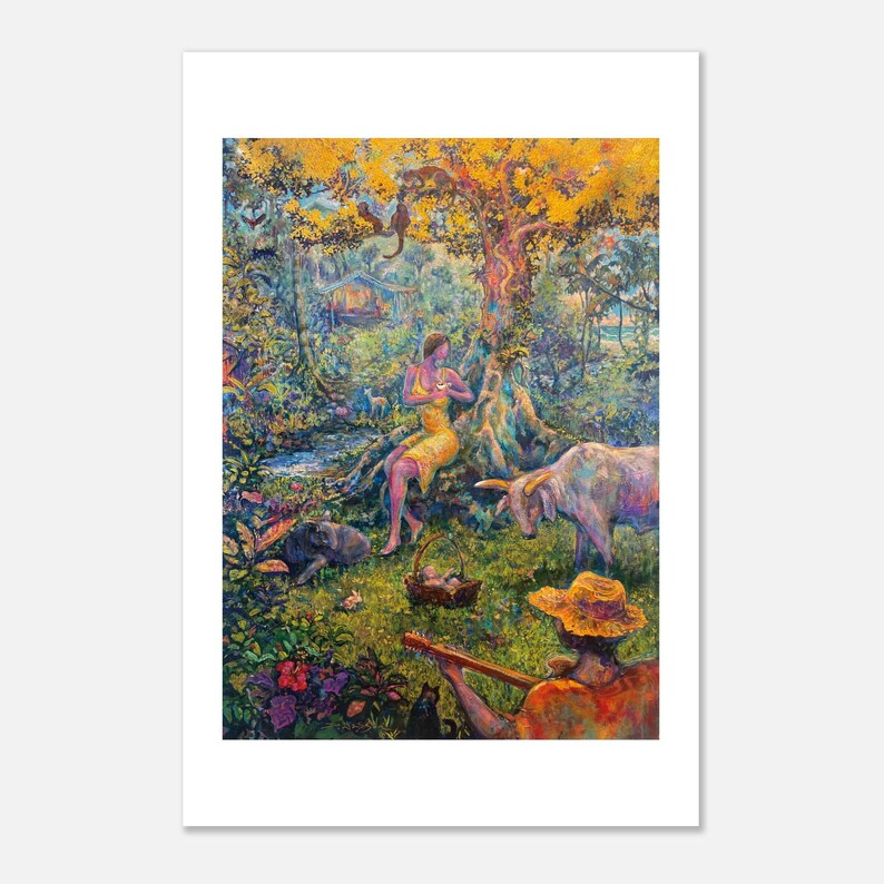 Tropical Nativity Scene art print by Daniel Wesson (nativity scene art), view 4
