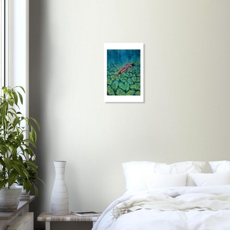 Anemonas art print by Daniel Wesson (sea anemone art), view 2