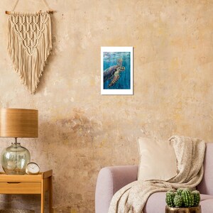 Turtle Gaze art print by Daniel Wesson (sea turtle painting), view 4