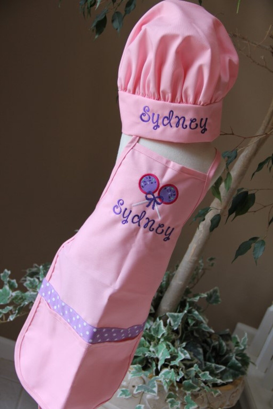 Personalized Embroidered Child's Apron and Chef's Hat Etsy