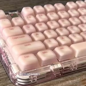 Gummy purple and pink keycaps