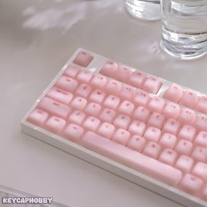 Gummy purple and pink keycaps