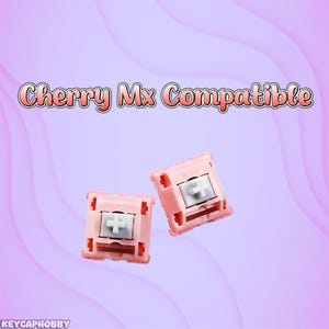 Gummy purple and pink keycaps
