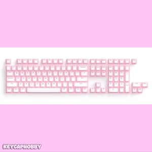 Gummy purple and pink keycaps