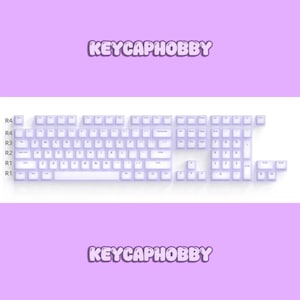 Gummy purple and pink keycaps