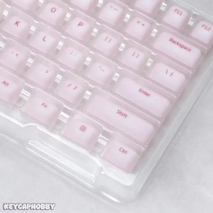 Gummy purple and pink keycaps