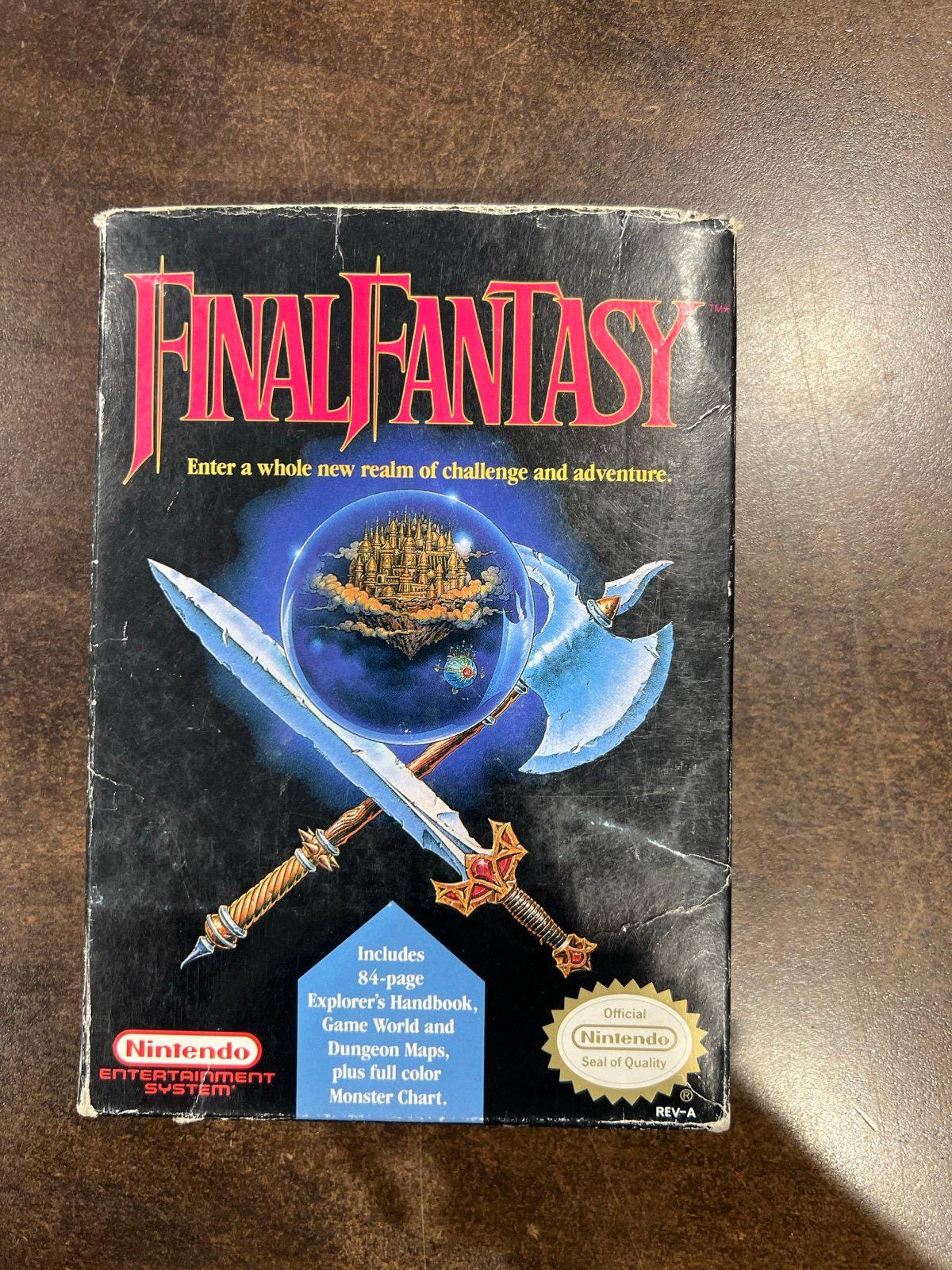 Final Fantasy Nintendo NES CIB Complete with Map - Free Shipping!!
