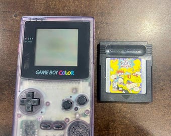 Gameboy Color Atomic Purple With Game FREE SHIPPING