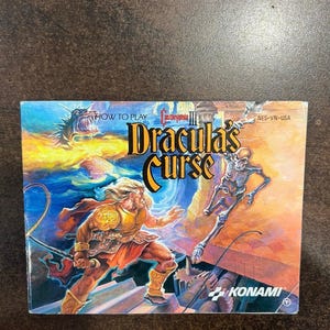 Castlevania III Dracula&#39;s Curse Nintendo NES Instruction Manual ONLY