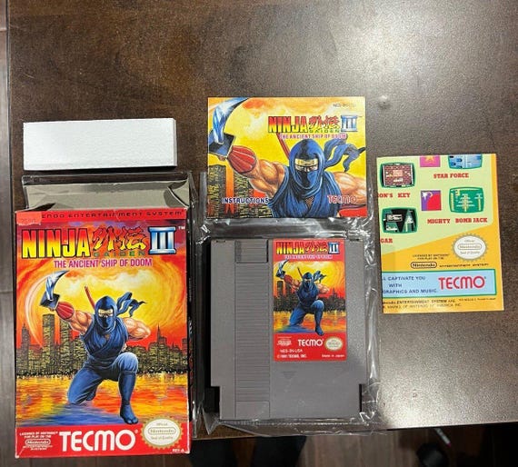 Ninja Gaiden III Ancient Ship of Doom for Nintendo NES - Complete