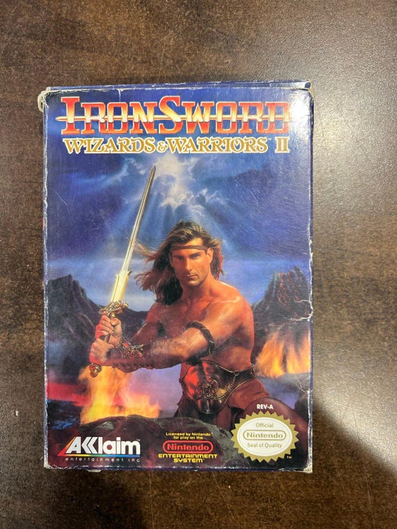 Wizards Warriors II Ironsword Nintendo NES CIB Complete